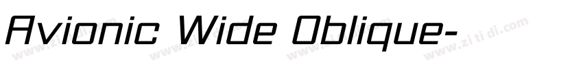 Avionic Wide Oblique字体转换 Avionic Wide Oblique字体转换